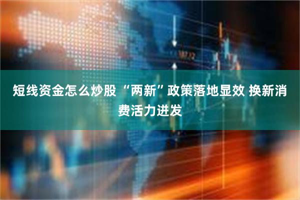 短线资金怎么炒股 “两新”政策落地显效 换新消费活力迸发