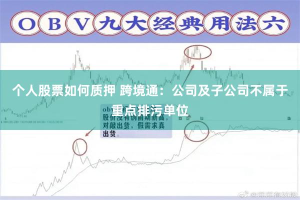 个人股票如何质押 跨境通：公司及子公司不属于重点排污单位