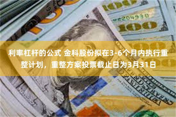 利率杠杆的公式 金科股份拟在3-6个月内执行重整计划，重整方案投票截止日为3月31日